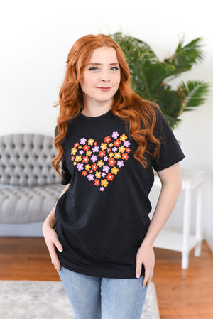 Heart of Flowers Graphic Tee (IN STOCK)