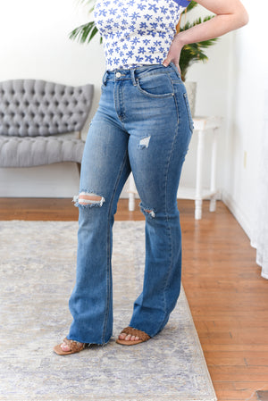 Morgan High Rise Flare Risen Jeans