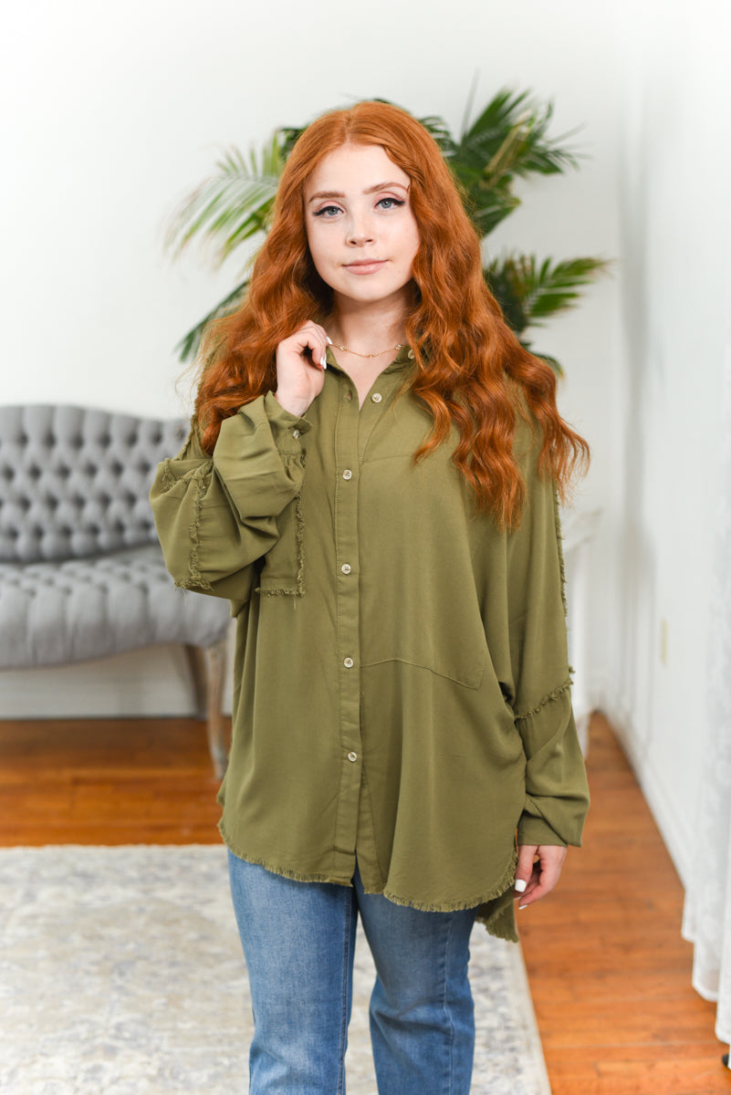 Delilah Oversized Button-Down Shirt