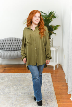 Delilah Oversized Button-Down Shirt