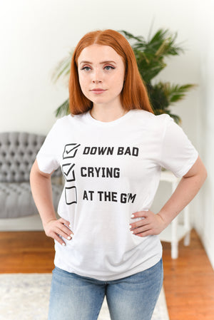 Down Bad Check List Graphic T-Shirt FINAL SALE