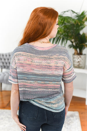 Danica Striped Multi-Color Knit Top