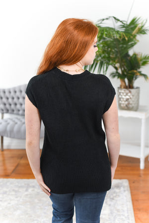 Gail Cozy Sleeveless Sweater Top