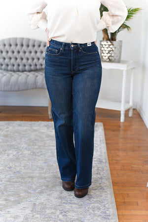 Bailey Tummy Control Straight Leg Judy Blue Jeans