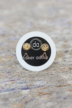 Deer Addie Double Stud Earring Pack