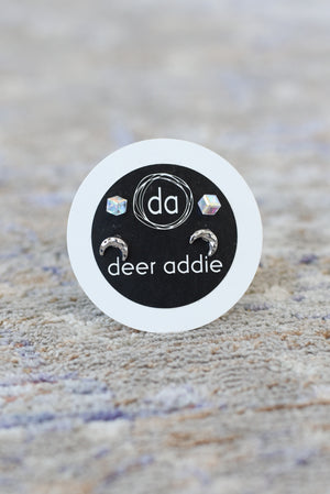 Deer Addie Double Stud Earring Pack