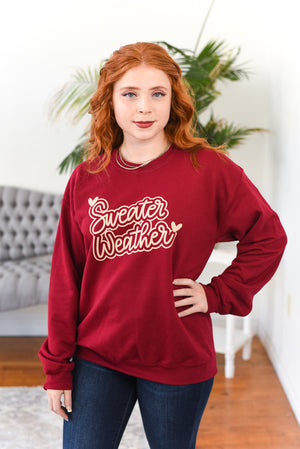 Sweater Weather Crewneck Graphic Sweatshirt