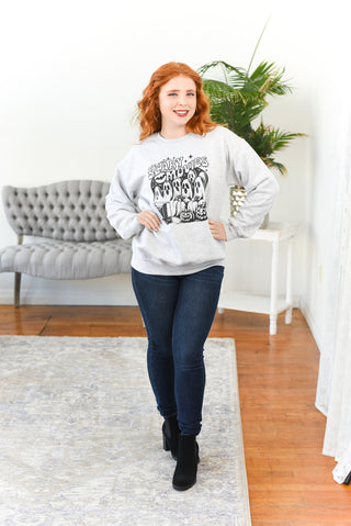 Let's Watch Scary Movies Graphic Sweatshirt