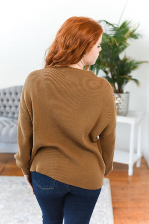 Payton Funnel-Neck Long-Sleeve Sweater