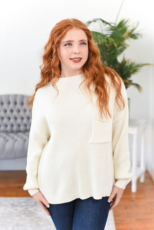 Payton Funnel-Neck Long-Sleeve Sweater