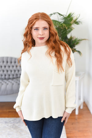 Payton Funnel-Neck Long-Sleeve Sweater