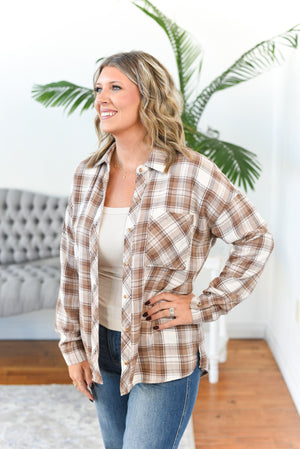 Amelia Oversized Plaid Flannel Shirt