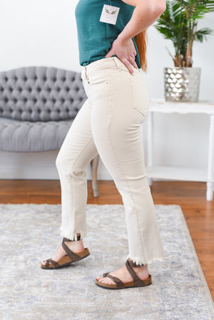 Eloise Mid Rise Straight Sneak Peek Jeans