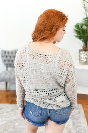 Kelsey Open-Knit Sweater FINAL SALE