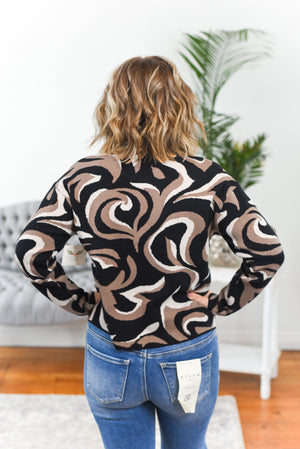 Daphne Marbled Turtleneck Sweater