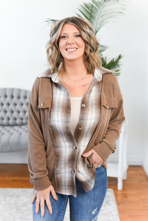 Nova Plaid Button Down Top