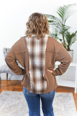 Nova Plaid Button Down Top