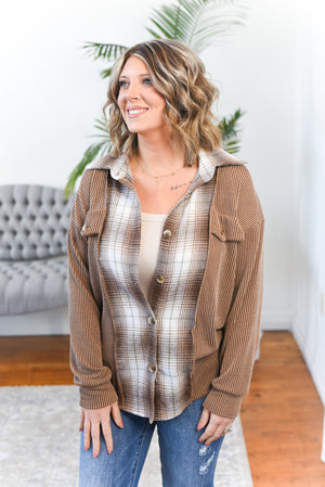 Nova Plaid Button Down Top