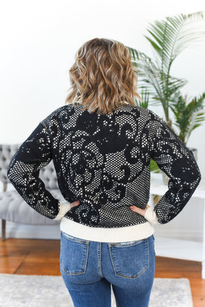 Nellie Lace Print Sweater