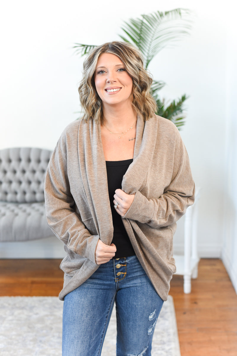 Carrie Jersey Cocoon Cardigan