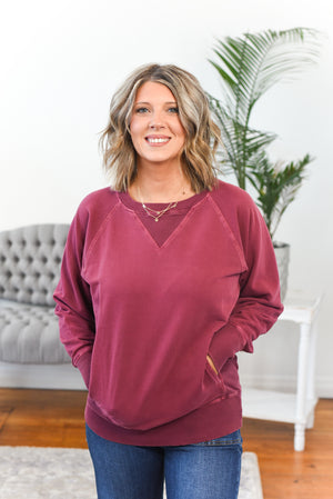 Karli Mineral Wash Pullover