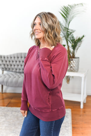 Karli Mineral Wash Pullover