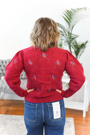 Georgia Floral Embroidery Sweater