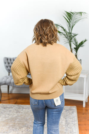 Lyric Cable Sleeve Sweatshirt