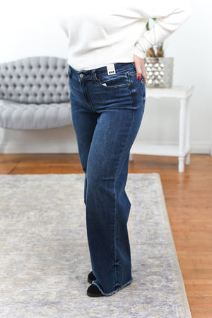 Scout Mid Rise Wide Leg Judy Blue Jeans