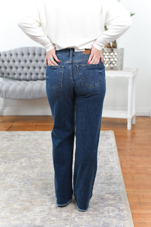 Scout Mid Rise Wide Leg Judy Blue Jeans