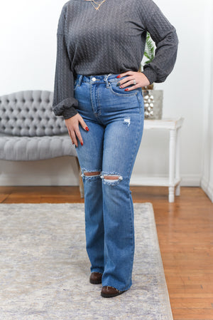 Morgan High Rise Flare Risen Jeans