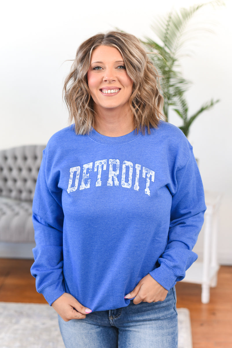 Detroit Porcelain Floral Crewneck Sweatshirt