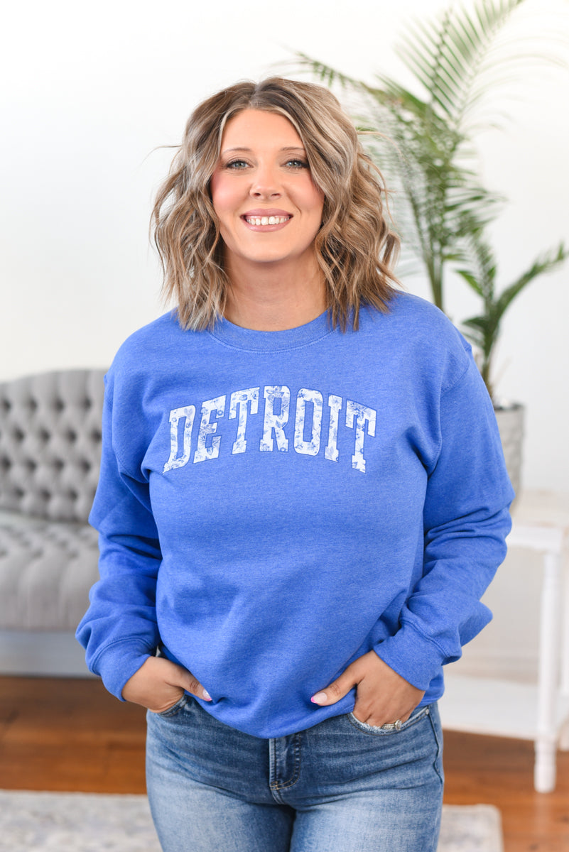 Detroit Porcelain Floral Crewneck Sweatshirt