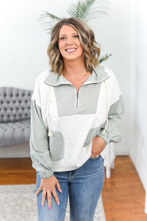 Mila Half Zip Pullover Top