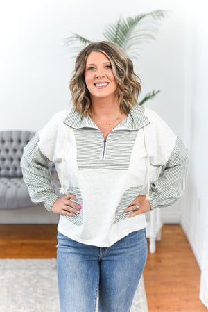 Mila Half Zip Pullover Top