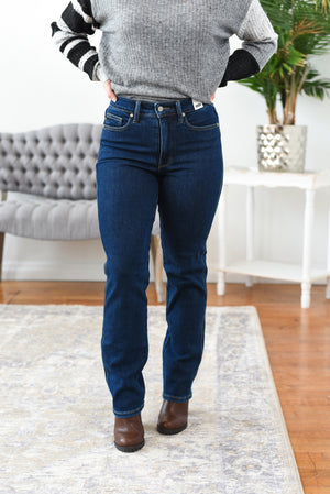 Mary High Rise Tummy Control Slim Straight Leg Judy Blue Jeans