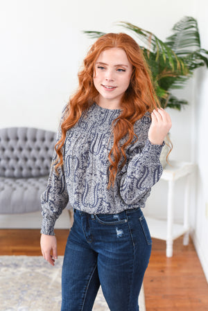 Hunter Paisley Print Blouse FINAL SALE