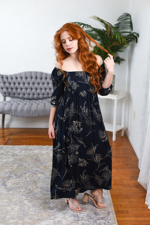 Evie Floral Midi Dress