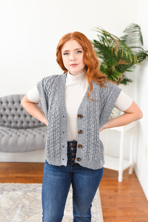 Allyson Chunky Knit Sweater Vest