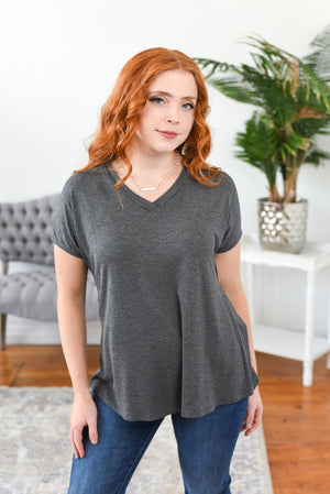 Adore V-Neck Relaxed Basic Top
