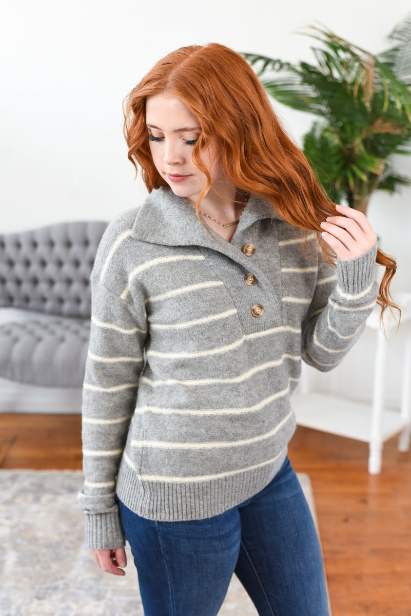 Paisley Striped Sweater FINAL SALE