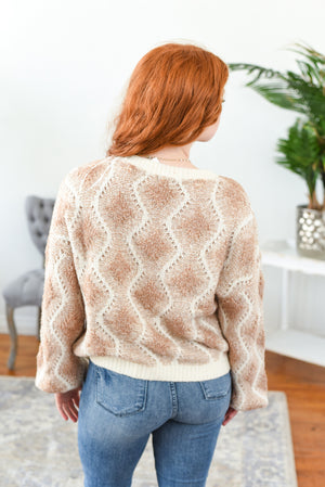 Kelly Snake-Skin Pattern Sweater