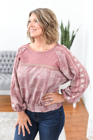 Wynonna Floral Print Long Sleeve Top