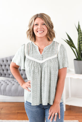 Wynonna Floral Print Long Sleeve Top