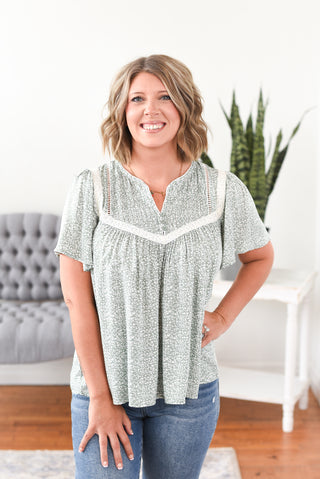 Wynonna Floral Print Long Sleeve Top