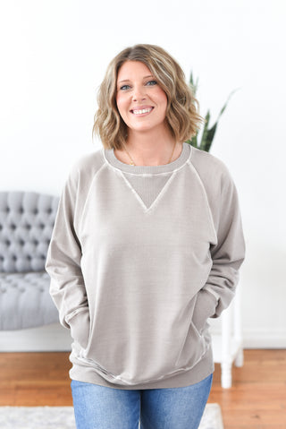 Karli Mineral Wash Pullover
