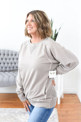 Karli Mineral Wash Pullover