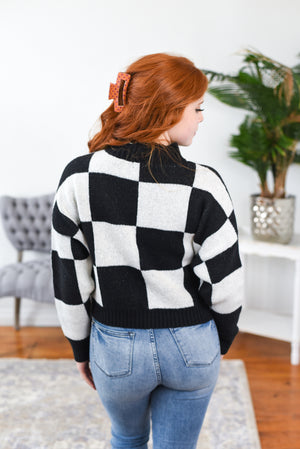 Brianne Checkered Sweater DOORBUSTER FINAL SALE