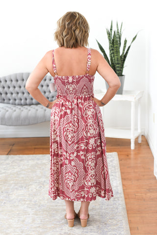 Ellie Sweetheart Bow Detail Midi Dress FINAL SALE