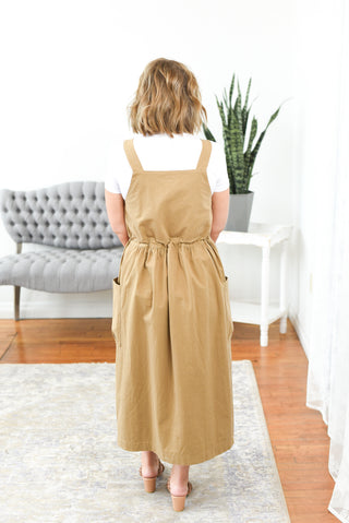 Willow Button Down Overall Utility Dress